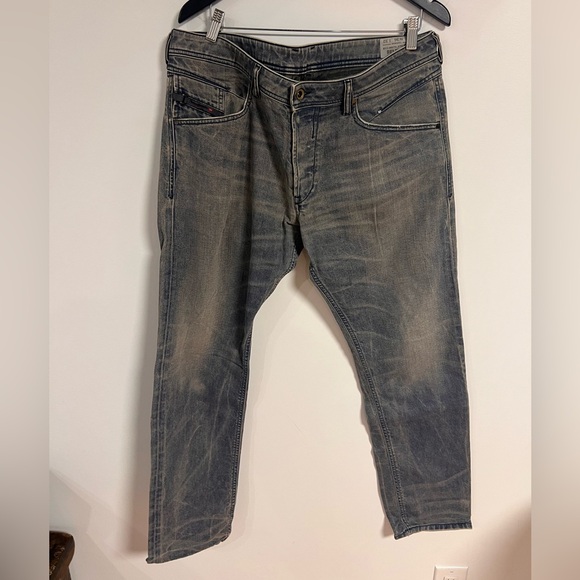 Diesel Slim Fit Faded Blue Jeans - Picture 1 of 11